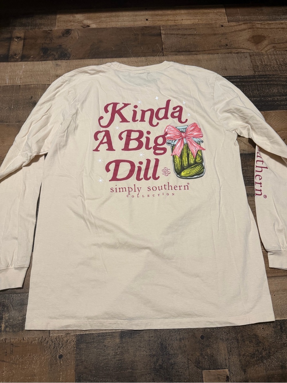 Simply Southern 'Kinda A Big Dill' Whisper Long Sleeve Shirt - Picture 3 of 7